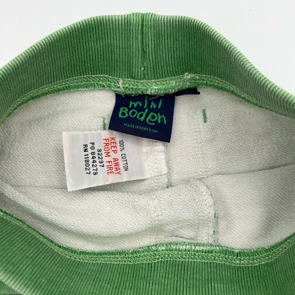 Mini Boden‎ Kids Green Straight leg sweats, sz. 4 - Picture 2 of 4